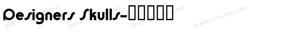 Designers Skulls字体转换